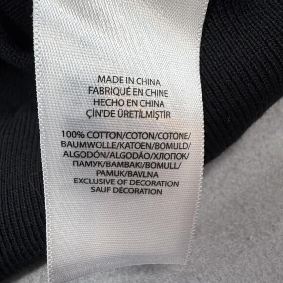 Polo Ralph Lauren Sweater Mens Extra Large Black Pima Cotton V Neck Red Pony - Picture 8 of 8